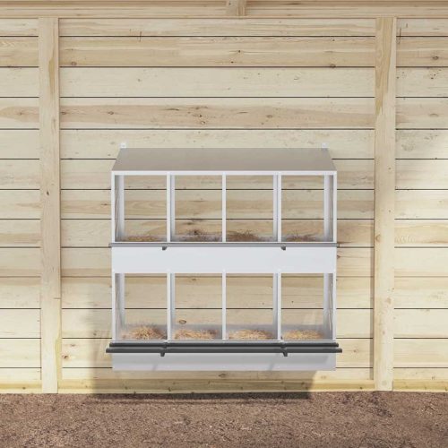  horganyzott ezüst fém csirke fészekrakó doboz 8 rekesszel