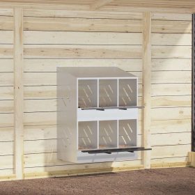    horganyzott ezüst fém csirke fészekrakó doboz 6 rekesszel