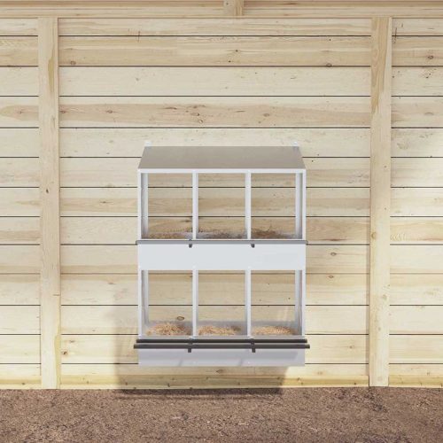  horganyzott ezüst fém csirke fészekrakó doboz 6 rekesszel