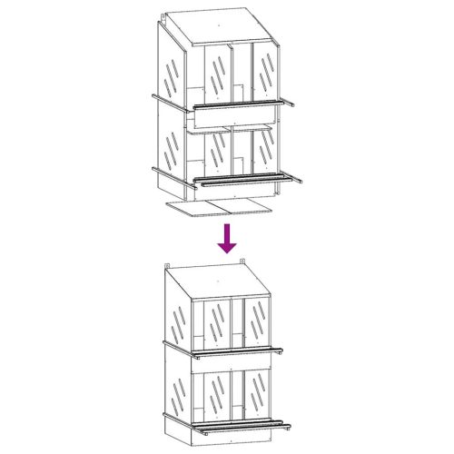  olívazöld fémből fém csirke fészekrakó doboz 4 rekesszel