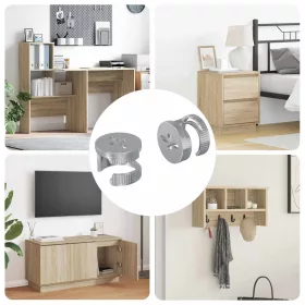  Cam zár anyák 2 pcs Ezüst 12 x 10 mm Acél