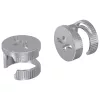  Cam zár anyák 2 pcs Ezüst 12 x 10 mm Acél