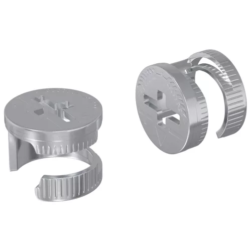  Cam zár anyák 2 pcs Ezüst 12 x 10 mm Acél