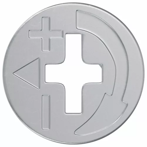  Cam zár anyák 12 pcs Ezüst 15 x 11,5 mm Acél