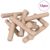  Fa dübelek 12 pcs Barna Ø6 x 40 mm Tömör fa