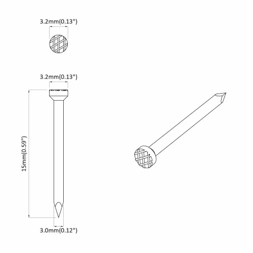  Szegek Fa számára 2 pcs