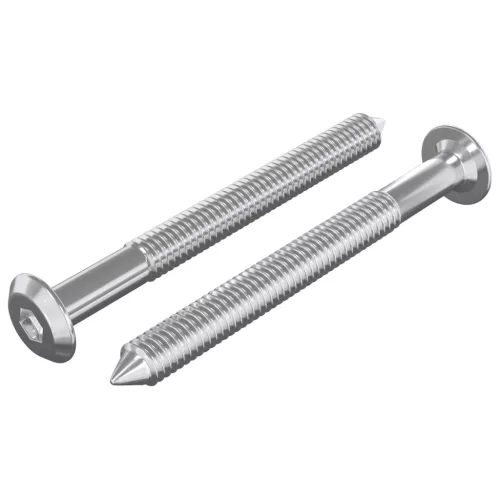  Bútorcsavarok 2 pcs Ezüst M6 x 60 mm Acél
