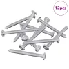  Bútorcsavarok 12 pcs Ezüst M6 x 60 mm Acél