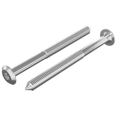  Bútorcsavarok 2 pcs Ezüst M6 x 73 mm Acél
