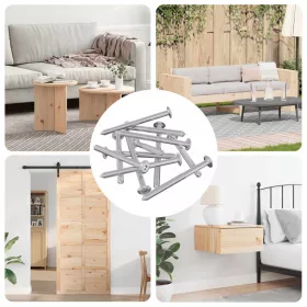  Bútorcsavarok 1400 pcs Ezüst Acél