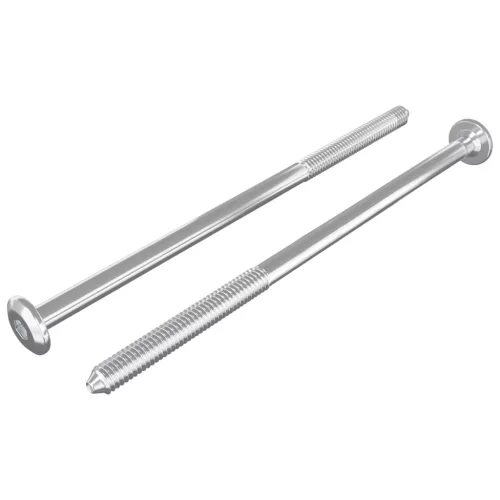  Bútorcsavarok 2 pcs Ezüst M6 x 120 mm Acél
