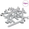  Csavar 12 pcs Ezüst M6 x 60 mm Acél
