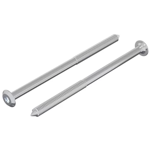  Csavar 2 pcs Ezüst M6 x 100 mm Acél
