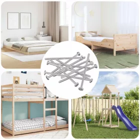  Csavar 12 pcs Ezüst M6 x 120 mm Acél