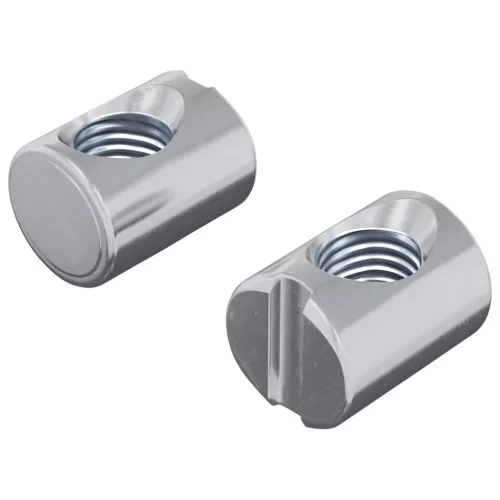  Hordó anyák 2 pcs Ezüst M6 x 13 mm (Menetátmérő x H) Fém