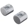  Hordó anyák 2 pcs Ezüst M6 x 12 mm (Menet Átmérő x Magasság)