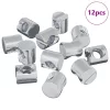  Hordó anyák 12 pcs Ezüst M6 x 12 mm (Menet Átmérő x Magasság)