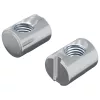  Bútor hordóanya 2 pcs Horganyzott M6 x 13 mm Vas