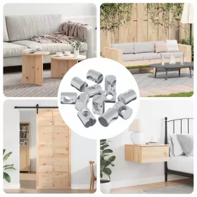  Bútor hordóanya 3462 pcs Horganyzott M6 x 13 mm Vas