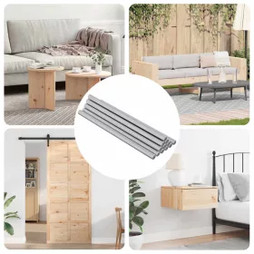  Menetes Rúd 900 pcs Ezüst Acél