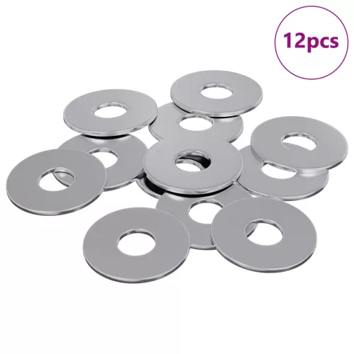  alkalmas lapos alátétekhez 12 pcs Ezüst M6 x 18 mm Vas