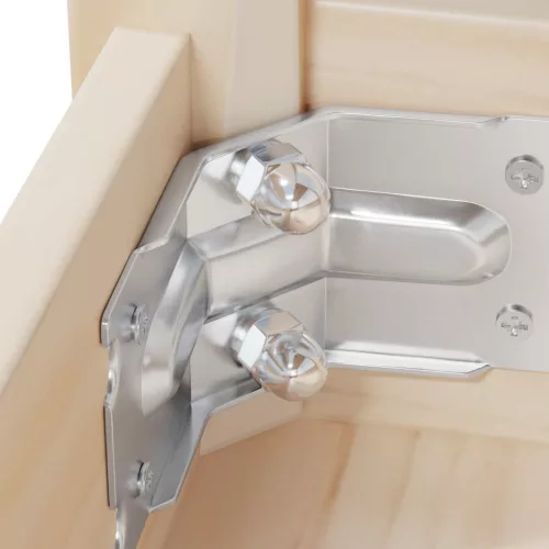  Makk Anyák 2 pcs Ezüst M8 x 10 mm Acél