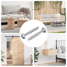  Csavar 2 pcs Ezüst 9,8 x 35 mm Vas