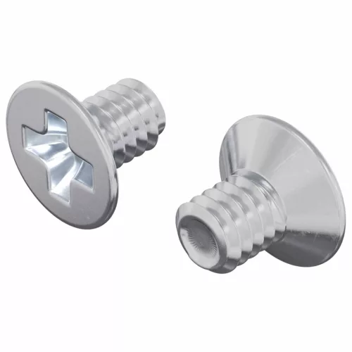  Süllyesztett fejű csavarok 2 pcs Ezüst M4 x 6 mm Acél