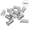  Csavar 12 pcs Ezüst M6 x 12 mm Vas
