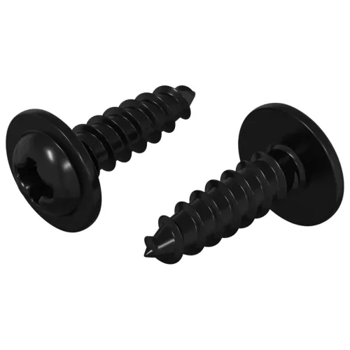  Önmenetes Szög 2 pcs Fekete 3,5 x 12 mm Vas