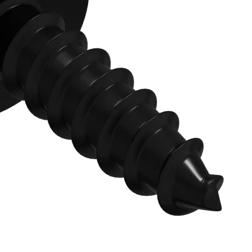  Önmenetes Szög 2 pcs Fekete 3,5 x 12 mm Vas