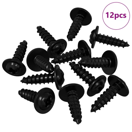  Önmenetes Szög 12 pcs Fekete 3,5 x 12 mm Vas