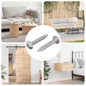  Önmenetes Szög 2 pcs Horganyzott 4 x 25 mm Acél