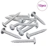  Fa Csavar 12 pcs Ezüst 8,8 x 31 mm Vas