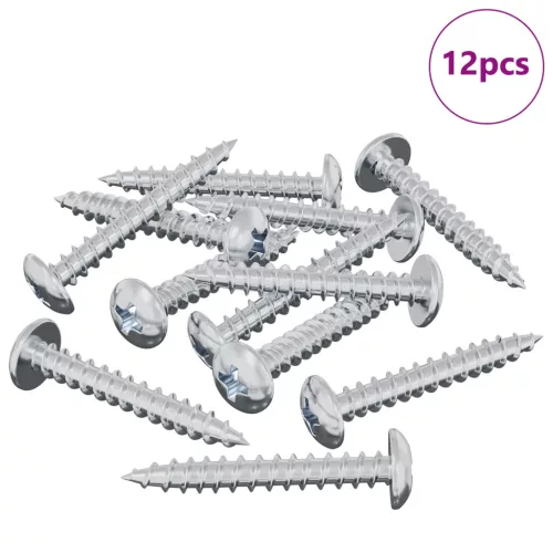  Fa Csavar 12 pcs Ezüst 8,8 x 31 mm Vas