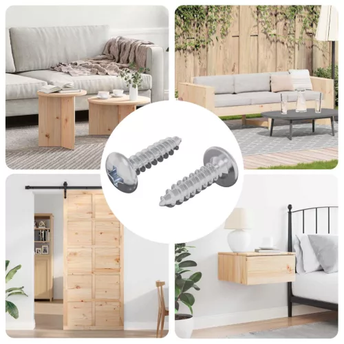  Csavar 2 pcs Ezüst M4 x 16 mm Acél