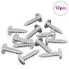  Csavar 12 pcs Ezüst M4 x 16 mm Acél
