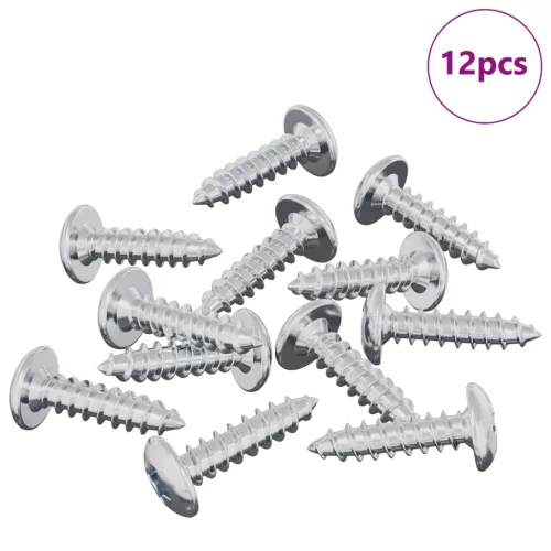  Csavar 12 pcs Ezüst M4 x 16 mm Acél