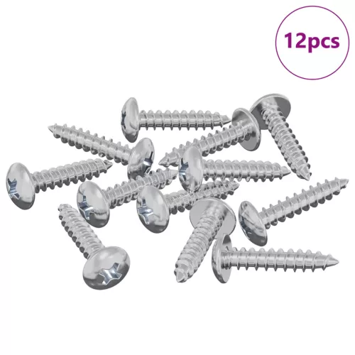  Fa Csavarok 12 pcs Ezüst M3,5 x 20 mm Acél