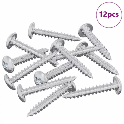  Fa Csavarok 12 pcs Ezüst M4 x 25 mm Acél