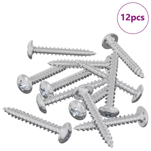  Fa Csavarok 12 pcs Ezüst M4 x 28 mm Acél