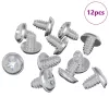  Zárcsavarok Egyszínű 12 pcs Ezüst M4 x 5 mm Vas