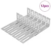  Anti Tip konzol Egyszínű 12 pcs Ezüst 74,5 x 15 x 32 mm Vas