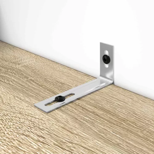  Anti Tip konzol Egyszínű 12 pcs Ezüst 74,5 x 15 x 32 mm Vas