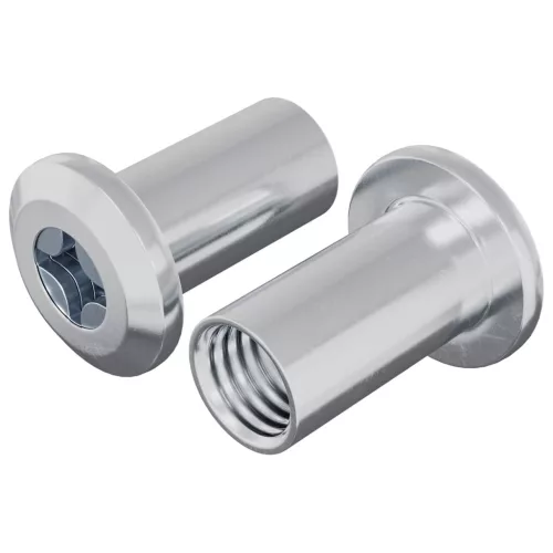  Záró Anya 2 pcs Nikkel M6 x 15 mm Acél