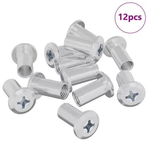  Záró Anya 12 pcs Nikkel M6 x 15 mm Acél