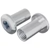  Záró Anya 2 pcs Nikkel M6 x 25 mm Acél