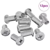  Záró Anya 12 pcs Nikkel M6 x 25 mm Acél
