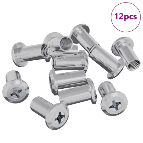  Záró Anya 12 pcs Nikkel M6 x 25 mm Acél