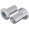  Záró Anya 2 pcs Ezüst M6 x 15 mm Acél
